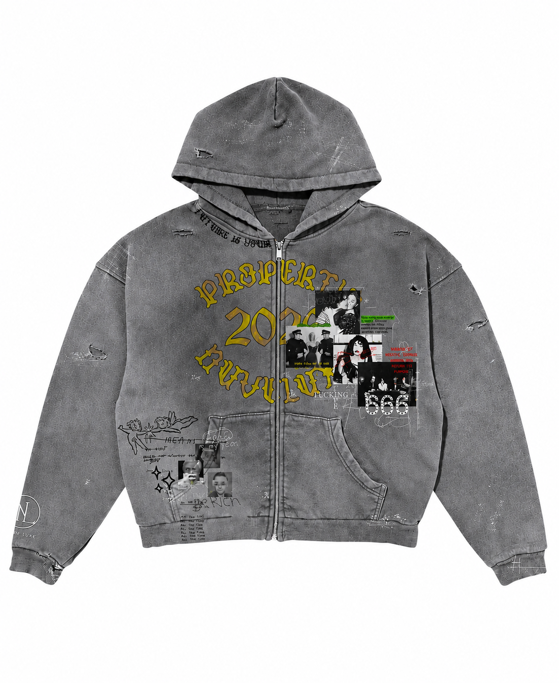 Distressed Nuveluxe Hoodie